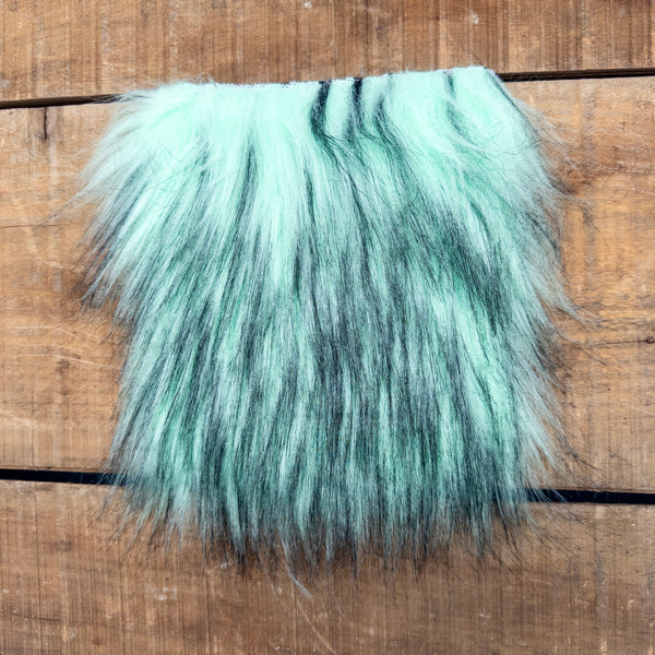 Mint Green Husky Lux Faux Fur 5-inch Pre-cut Square