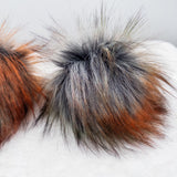 Autumn Fire Lux Faux Fur Quick Connect Pom Pom