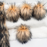 Blonde Arctic Husky Lux Faux Fur Quick Connect Pom Pom