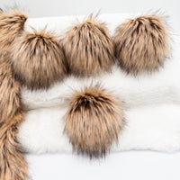 Baby Tubdra Wolf Lux Faux Fur Quick Connect Pom Pom