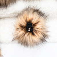Baby Tundra Wolf Lux Faux Fur Quick Connect Pom Pom