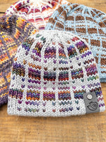 Double Brim Off the Grid Beanie Knitting Pattern