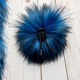 Royal Blue Husky Lux Faux Fur Quick Connect Pom Pom