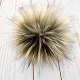 Mojave Desert Wolf Lux Faux Fur Quick Connect Pom Pom