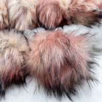 Blush Pink Husky Lux Faux Fur Quick Connect Pom Pom