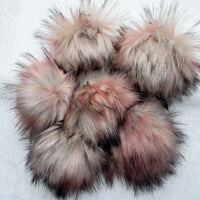Blush Pink Husky Lux Faux Fur Quick Connect Pom Pom