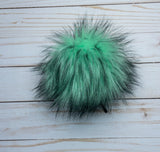 Mint Green Husky Lux Faux Fur Quick Connect Pom Pom