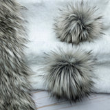 Gray Timberwolf Lux Faux Fur Quick Connect Pom Pom