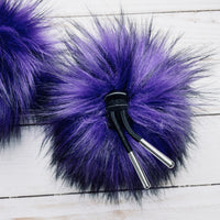 Purple Husky Lux Faux Fur Quick Connect Pom Pom
