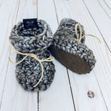 Summer Storm Sombras Luxury Crochet Baby Booties