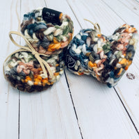 Pumpkin Spice Luxury Crochet Baby Booties