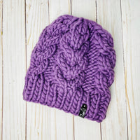 Horseshoe Cable Beanie in Wisteria