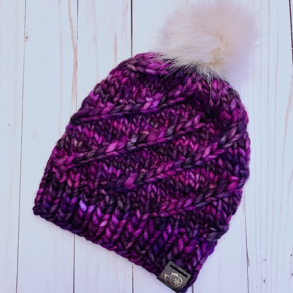 Nor'easter Knits Mega Spun Vortex: Sabiduria 100% Pure Merino Wool Winter Hat
